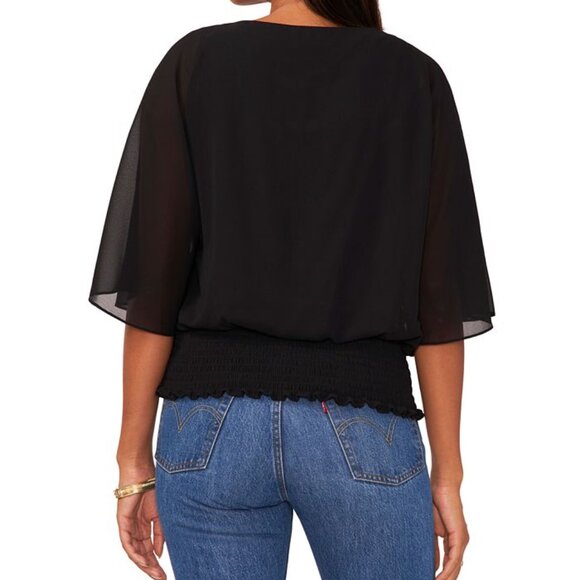 Sam & Jess Petite Flutter Sleeve Top - Picture 2 of 3